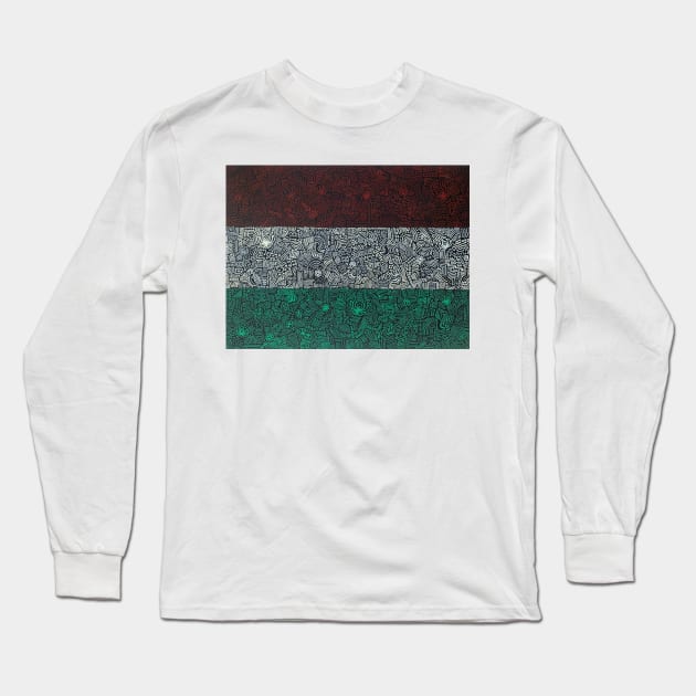 Hungarian Flag Long Sleeve T-Shirt by sofjac